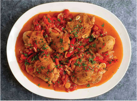 Macro worthy Chicken Cacciatore: Protein: 39.7g, Carbs: 18.8g, Fat 4.4g